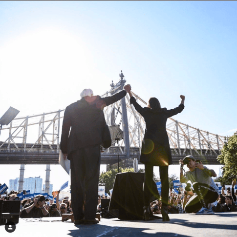 Bernie Rally Bridge Patch: Queensbridge didn’t know about Bernie rally
